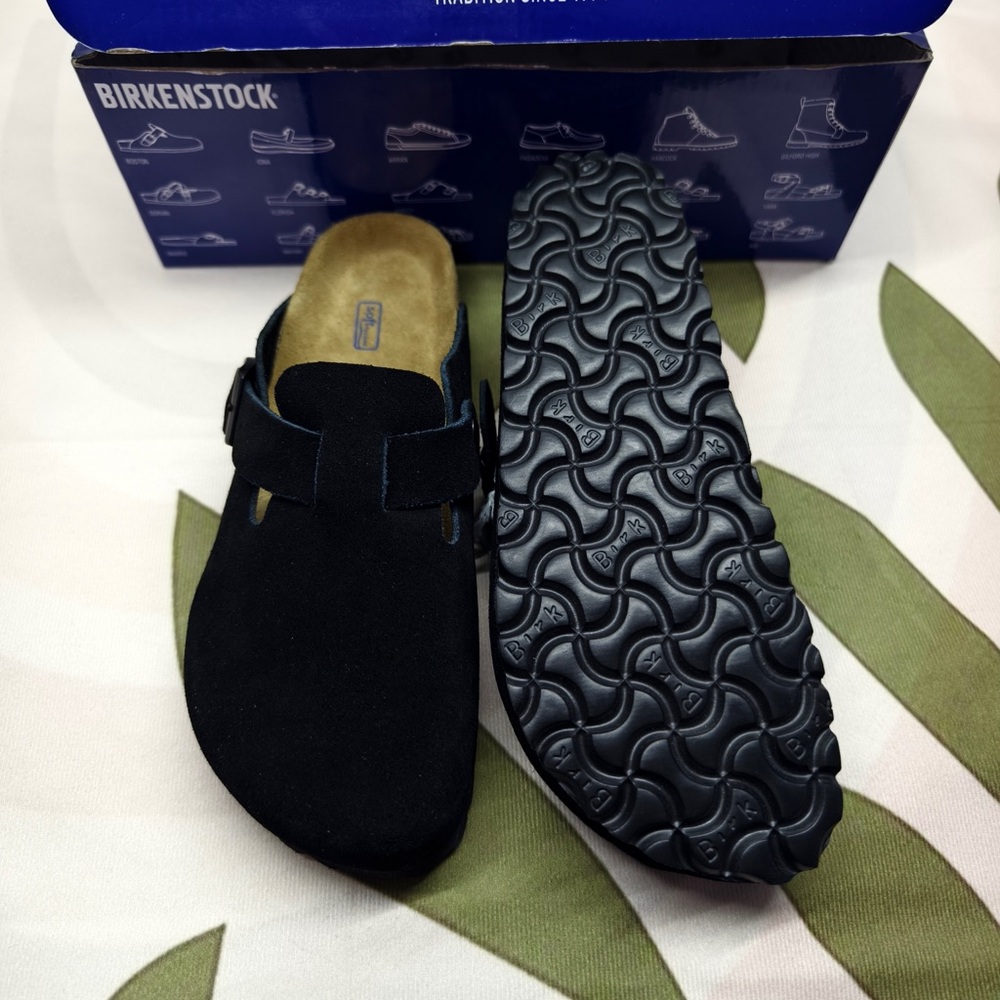 Birkenstock Boston narrow | Cork footbed and suede upper - Picture 3 of 4